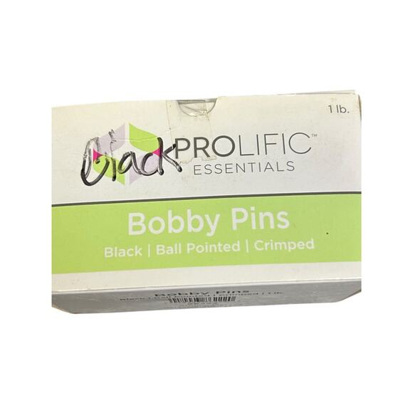 Prolific New Bobby Pins Black Count 300 Ball Pointed Crimped - Picture 2 of 6